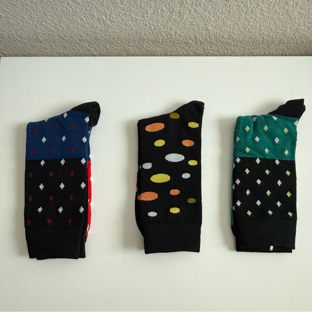 Bundle of 3 - Men’s Colorful Dress Socks